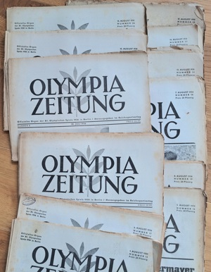 12x 1936 Olympia Zeitung Sport Olympische Spiele Brrln