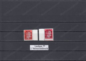 Briefmarken Ö Lokalausgaben Leoben mit Aufdruck Postfrisch und Gestempelt