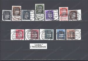 Briefmarken Ö Lokalausgaben Leoben mit Aufdruck Postfrisch und Gestempelt Bild 5