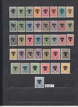 Briefmarken Ö. Lokalausgaben mit Aufdruck 1919 Strobl Postfrisch