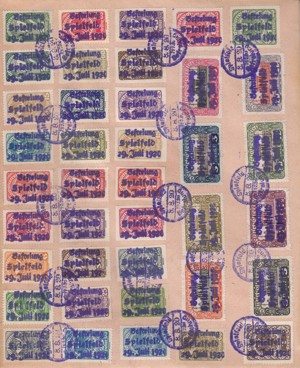 Briefmarken Ö. Lokalausgaben mit Aufdruck 1920 Spielfeld auf Brief