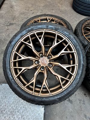 Concaver CVR1 Brushed Bronze in  8,5J 20 Zoll ET43 + Hankook 255 40 20 101Y Bild 9