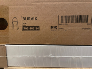 Ikea Burvik Beistelltisch 38cm schwarz OVP
