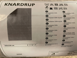 Ikea Knardrup Teppich Kurzflor 160x230cm grau OVP