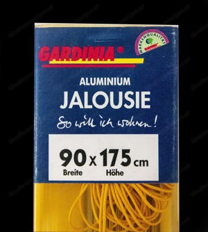 Gelbe Alu-Jalousie (originalverpackt)