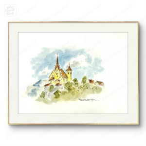 Basilika Aquarell