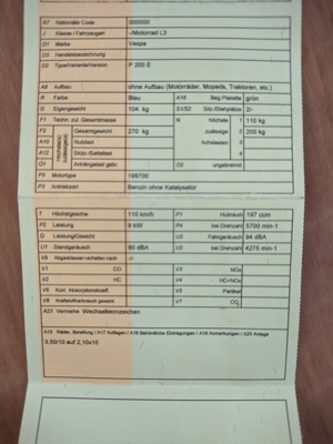 Vespa P 200 E  Bild 6