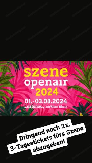 szene Openair ticket