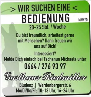 Bedienung-Gastronomie