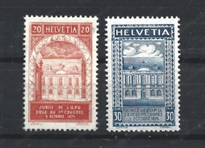 1924 50 j. Weltpostverein *-postfrisch SBK 167Al-168Al 