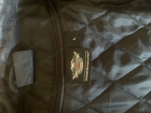 Harley Davidson Lederjacke schwarz weiss in Grösse L Bild 3