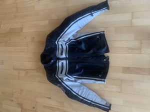 Harley Davidson Lederjacke schwarz weiss in Grösse L Bild 1