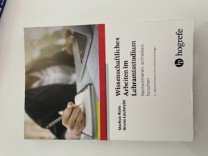 Buch: Wissenschaftliches Arbeiten im Lehramtsstudium