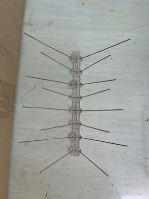 Neue Taubenspitzen, Vogel-Abwehr, V-förmig, 4-reihig