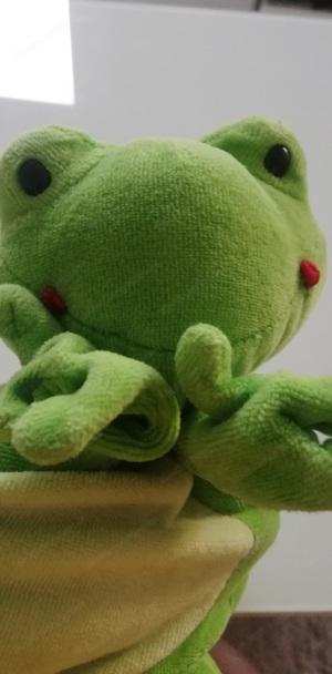 Kuscheltier Fingerpuppe Frosch Bild 4