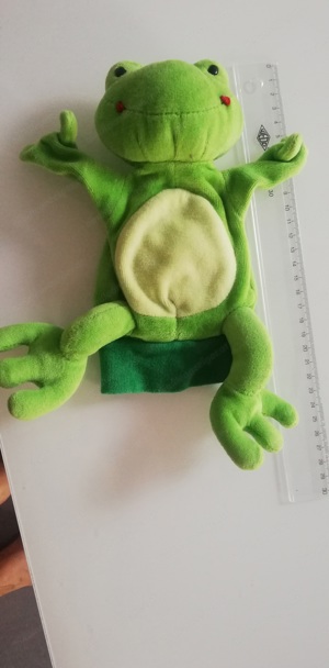 Kuscheltier Fingerpuppe Frosch Bild 6