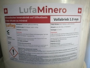 Verputz Lufa Minero mineralischer innenabrieb Vollabrieb 1.00mm