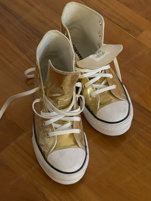 Converse All Star Metallica Gold  Bild 4