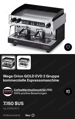 Kaffeemaschine Siebträger Marke WEGA