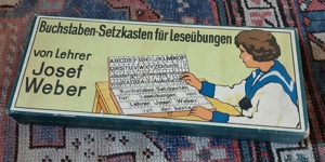 Buchstaben Setzkasten für Leseübungen Josef Weber