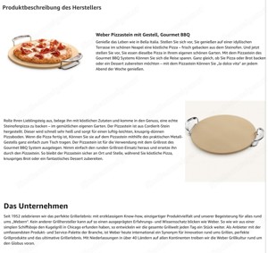 Weber Pizzastein  Bild 2