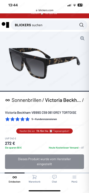 Victoria Beckham Sonnenbrille Damen VB99S 220 Bild 8