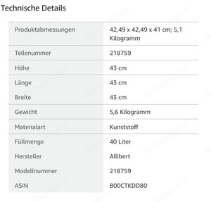 Allibert Kühlbox & Hocker, Rattanoptik Bild 4