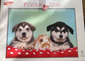 Puzzle 1500, Tierfamilie Bild 1