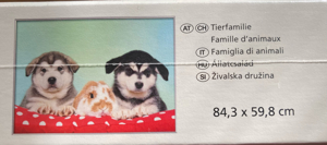 Puzzle 1500, Tierfamilie Bild 2