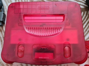 Nintendo N64 transparent rot melone