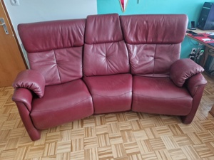 Elektische Ledercouch Wonzimmer