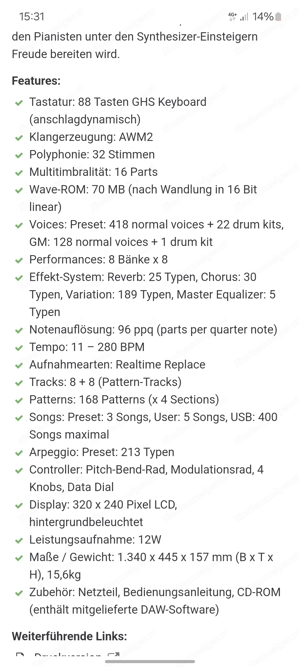 Keyboard   Synthesizer Bild 2