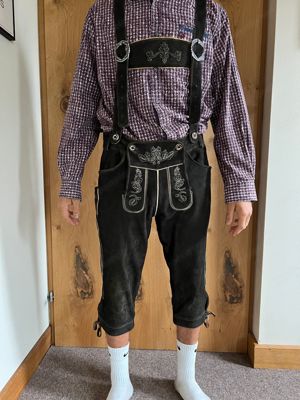 Trachtenlederhose aus Rauhleder Bild 1