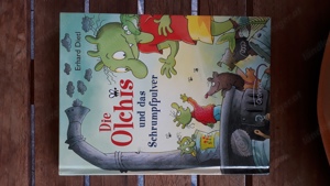 Lustiges Kinderbuch DIE OLCHIS und das Schrumpfpulver, 160 Seiten, NEUWERTIG