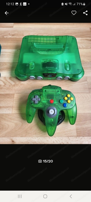 Nintendo N64 transparent grau, orange, green, lila, blue