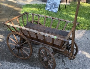 Holzwagen - Leiterwagen, handgemacht, Rarität Bild 2