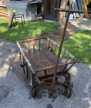 Holzwagen - Leiterwagen, handgemacht, Rarität Bild 1