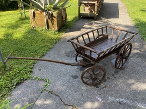 Holzwagen - Leiterwagen, handgemacht, Rarität Bild 4