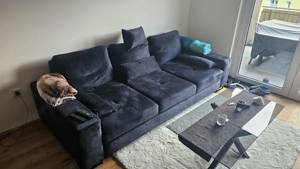 Ausziehbare Couch mit Kopfstütze