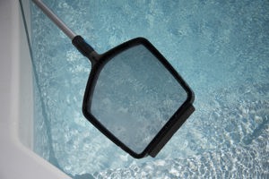 Laubkescher für Schwimmbad mit Teleskopstange Bild 2