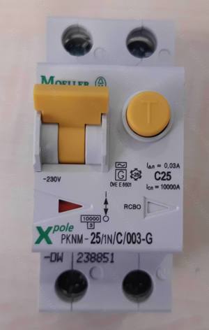 Moeller (Eaton) FI  LS-Kombischalter, 25A, 30 mA, PKNM-25 1N C 003-G-DW