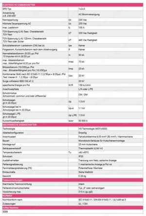 Citel Kombi-Ableiter Überspannungsschutz, HNr. DS250VG-300 DE, 4er Pack (auch einzeln erhältlich) Bild 3