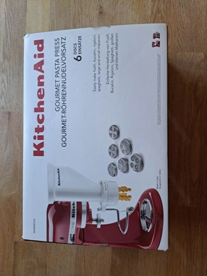 Röhrennudelvorsatz KitchenAid mit 5 Extra Matritzen Bild 2