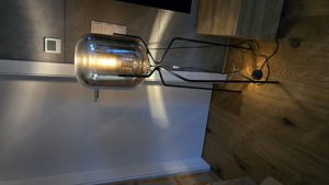 Stehlampe schwarz mit Rauchglas  Bild 2