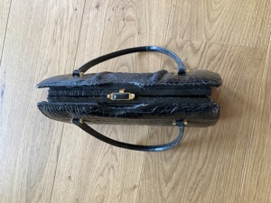 Handtasche Kroko schwarz Bild 5