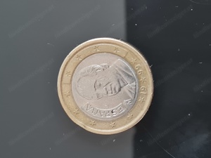 1 Euro Münze Spanien Motiv von" König Juan Carlos" 1999