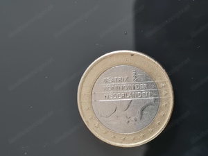 1 Euro Münze Niederlande " Königin Beatrix 2001