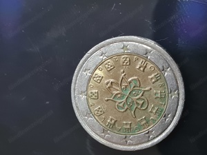 2 Euro (2002) und 1 Euro (2018) Münze Portugal 