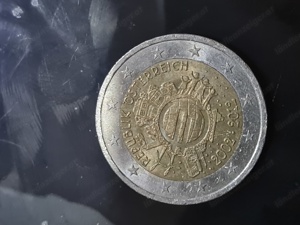 2 Euro Gedenkmünze Österreich " 10 Jahre Euro" Bj 2002 -2012 