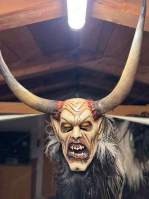 Mitterer Maske   Krampusmaske   Perchtenmaske